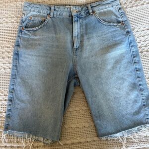 Topshop Light Blue Jean Shorts